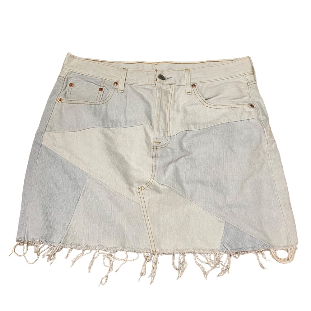 Levi's Premium Denim High Rise Patchwork Deconstr… - image 1